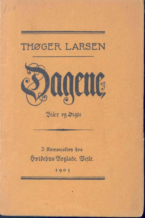 Omslag: Dagene