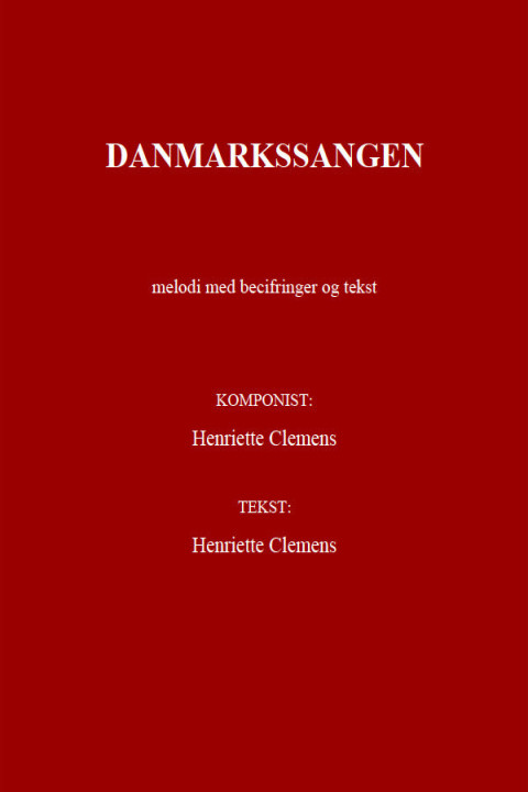 Omslag: DANMARKSSANGEN