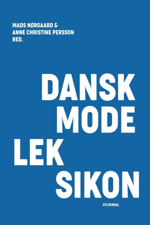 Omslag: Dansk modeleksikon - blå