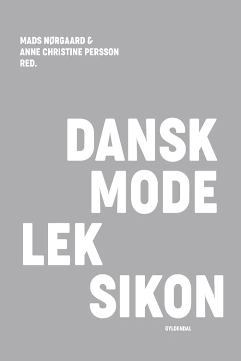 Omslag: Dansk modeleksikon - lysegrå