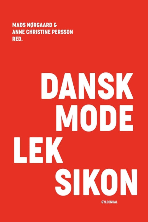 Omslag: Dansk modeleksikon - rød