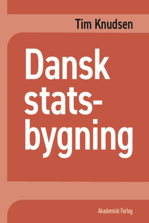 Omslag: Dansk Statsbygning