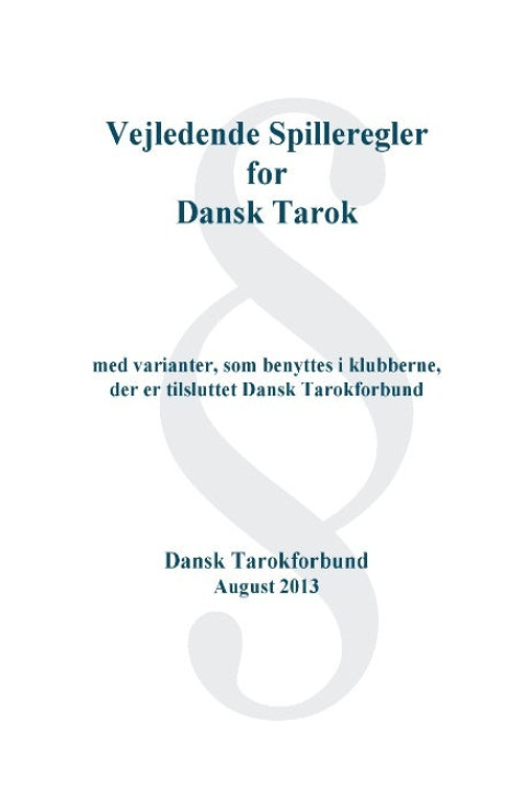 Omslag: Dansk Tarok Spil