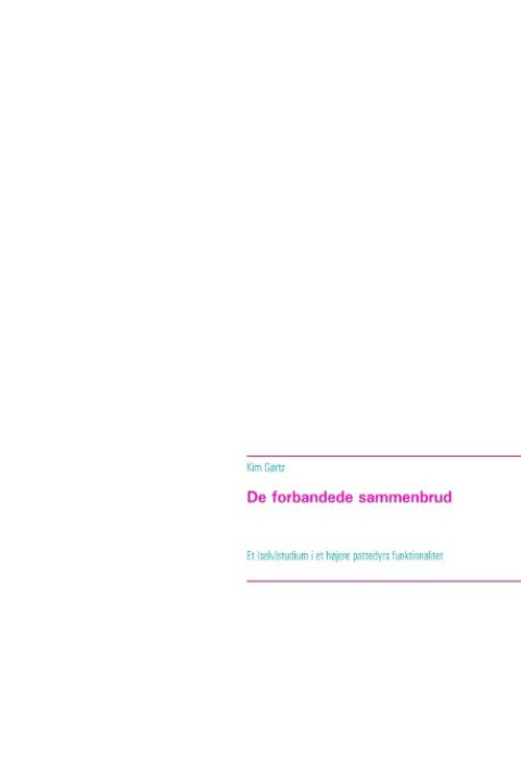 Omslag: De forbandede sammenbrud