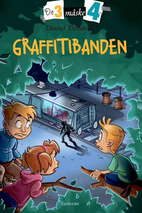 Omslag: De tre måske fire 4 - Graffitibanden