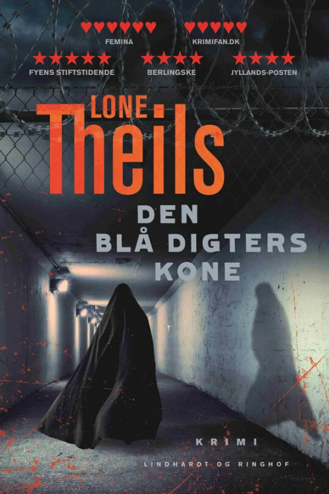 Omslag: Den blå digters kone (Nora Sand nr. 2)