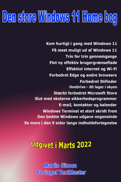 Omslag: Den store Windows 11 Home bog