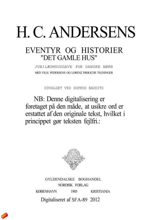 Omslag: Det gamle hus