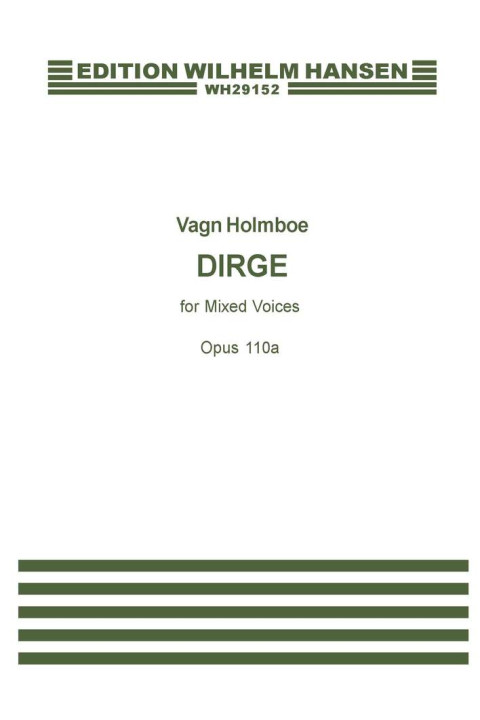 Omslag: Dirge Op. 110 a
