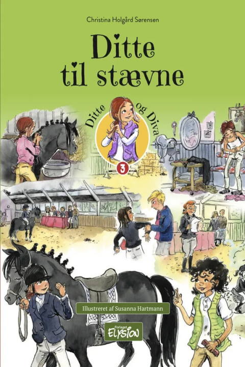Omslag: Ditte til stævne - Ditte og Diva 3