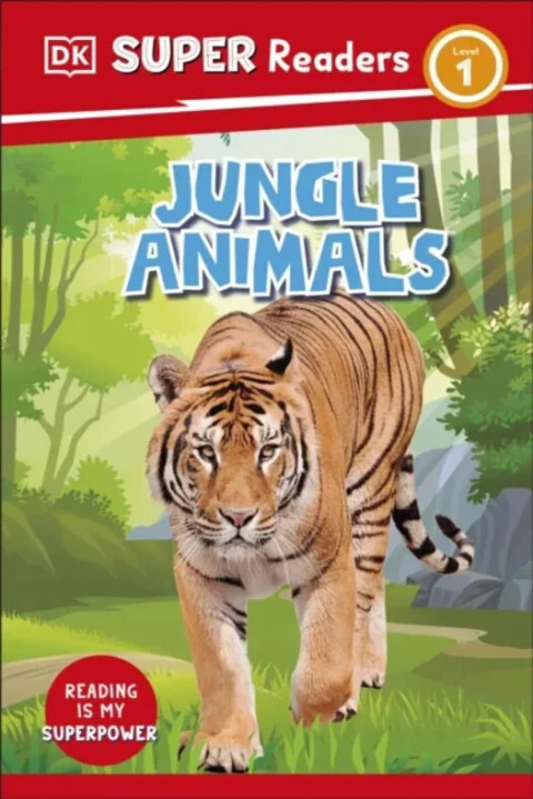 Omslag: DK Super Readers Level 1 Jungle Animals