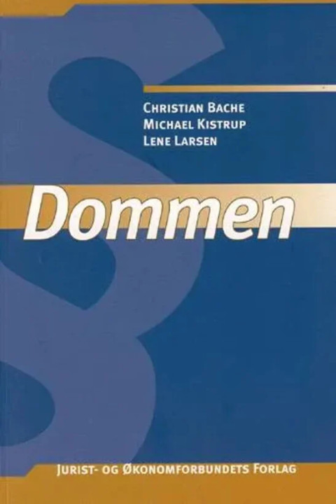 Omslag: Dommen - Juridisk grundbog
