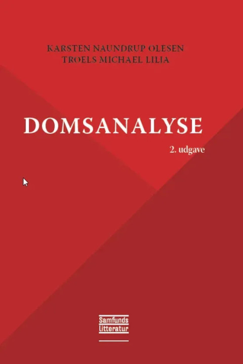 Omslag: Domsanalyse 2. Udgave