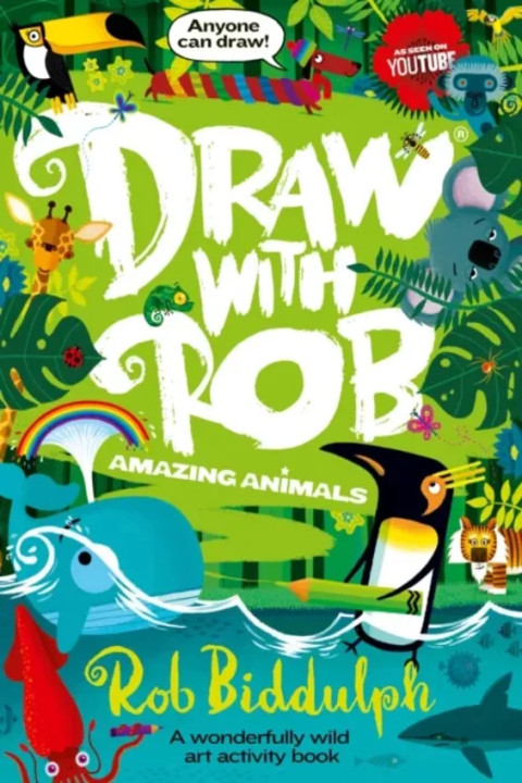 Omslag: DRAW WITH ROB AMAZING ANIMA PB