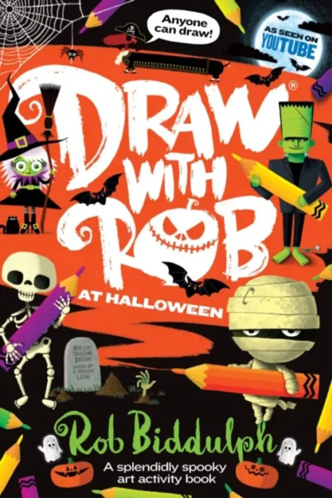 Omslag: Draw With Rob at Halloween