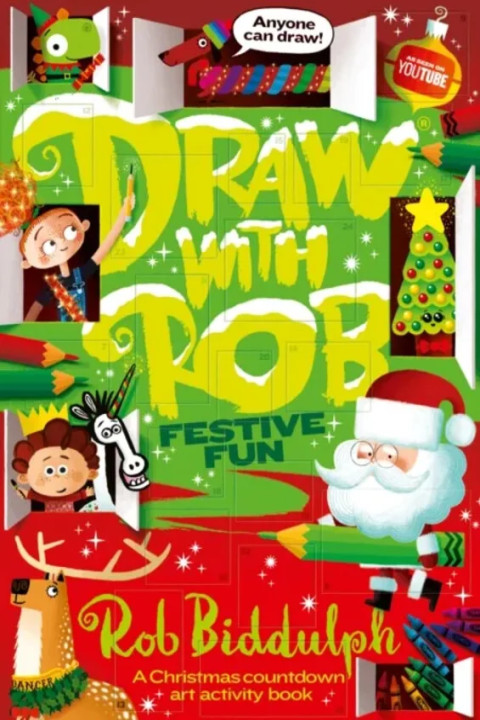 Omslag: Draw With Rob: Festive Fun