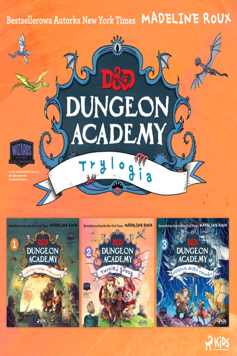 Omslag: Dungeons & Dragons. Dungeon Academy: trylogia