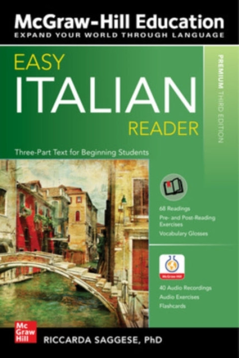 Omslag: Easy Italian Reader, Premium Third Edition