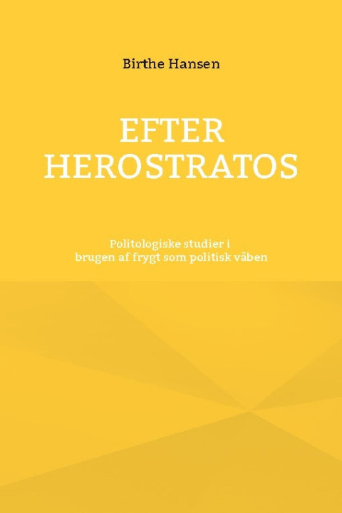 Omslag: Efter Herostratos