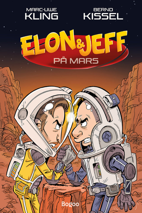 Omslag: Elon & Jeff på Mars
