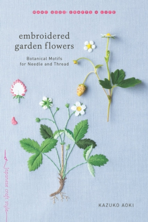 Omslag: Embroidered Garden Flowers