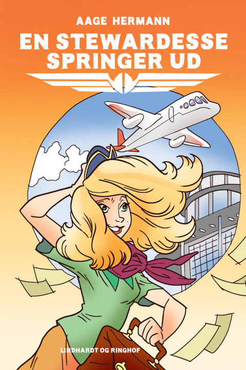 Omslag: En stewardesse springer ud