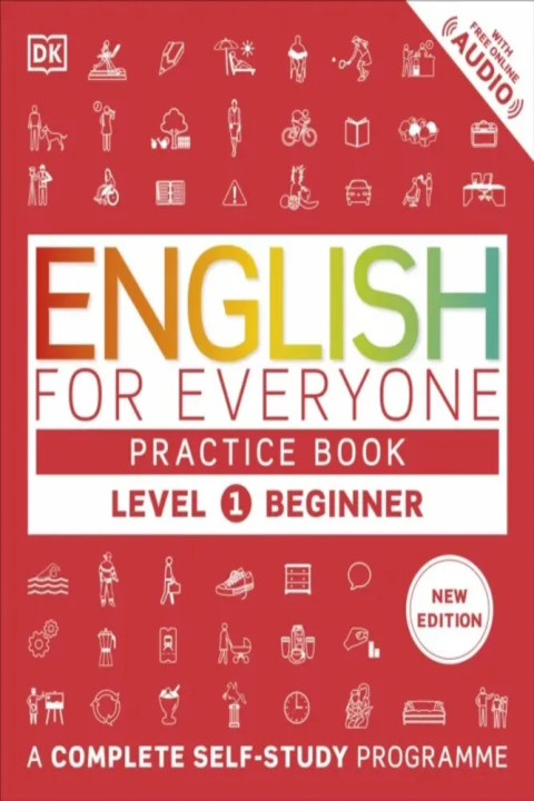 Omslag: English for Everyone Practice Book Level 1 Beginner - A Complete Self-Study Programme