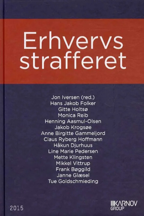 Omslag: Erhvervsstrafferet