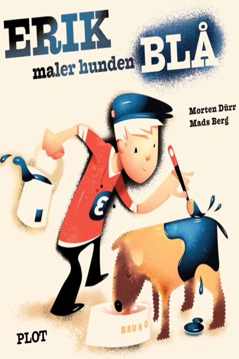 Omslag: Erik maler hunden blå
