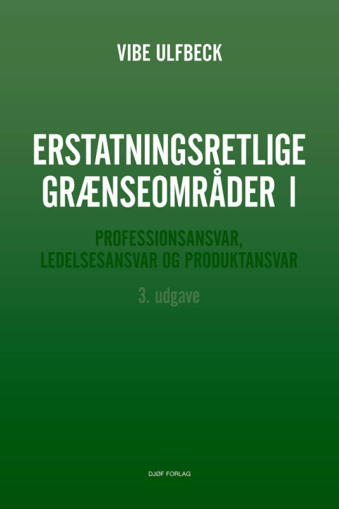Omslag: Erstatningsretlige grænseområder I
