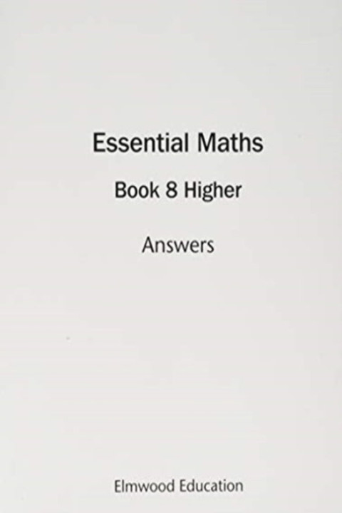 Omslag: Essential Maths 8 Higher Answers