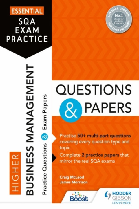Omslag: Essential Sqa Exam Practice: Higher Business Management Ques