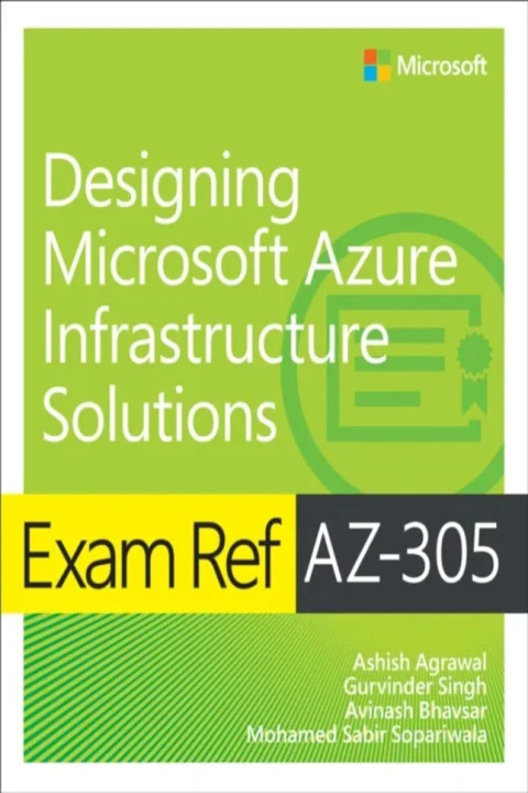 Omslag: Exam Ref AZ-305 Designing Microsoft Azure Infrastructure Solutions