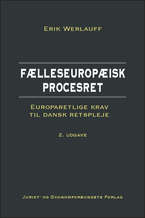 Omslag: Fælleseuropæisk procesret