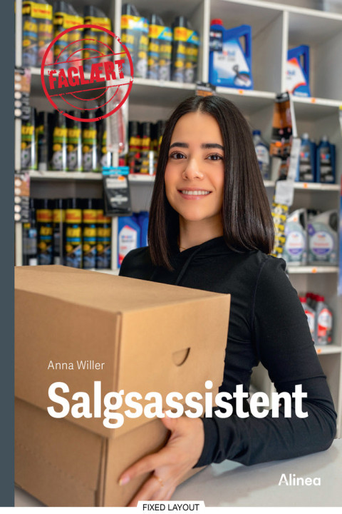 Omslag: Faglært - Salgsassistent, Sort Fagklub