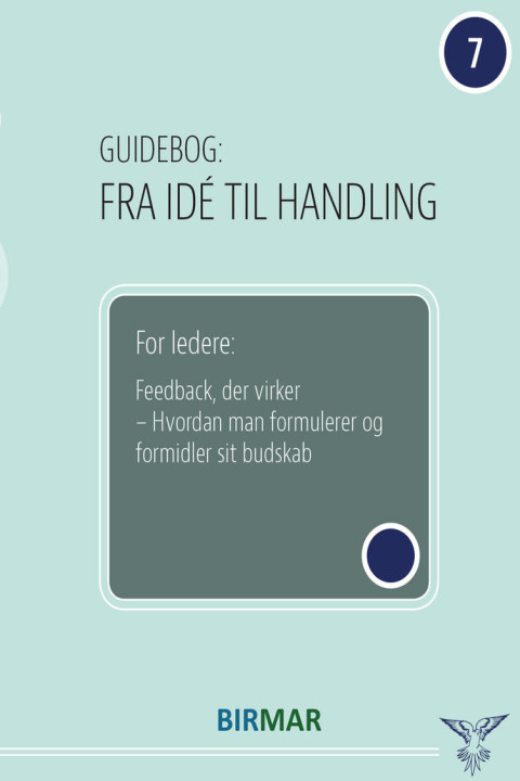Omslag: Feedback, der virker