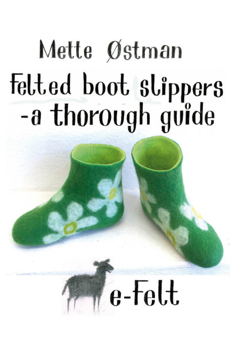Omslag: Felted boot slippers - a thorough guide