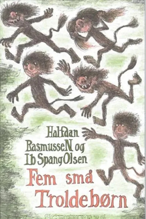 Omslag: Fem små troldebørn