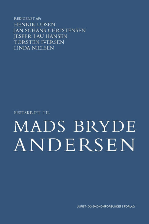 Omslag: Festskrift til Mads Bryde Andersen