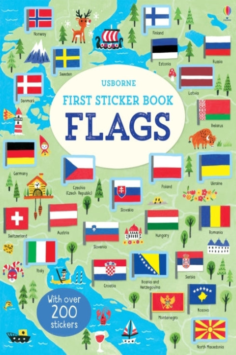 Omslag: First Sticker Book Flags