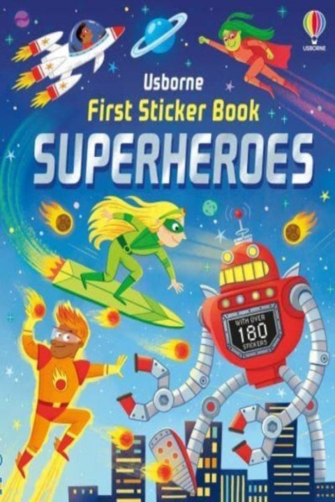 Omslag: First Sticker Book Superheroes