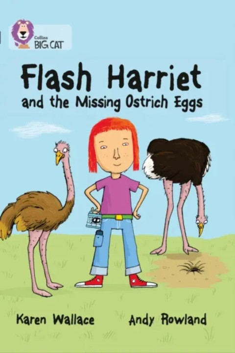 Omslag: Flash Harriet and the Missing Ostrich Eggs - Band 14 Ruby