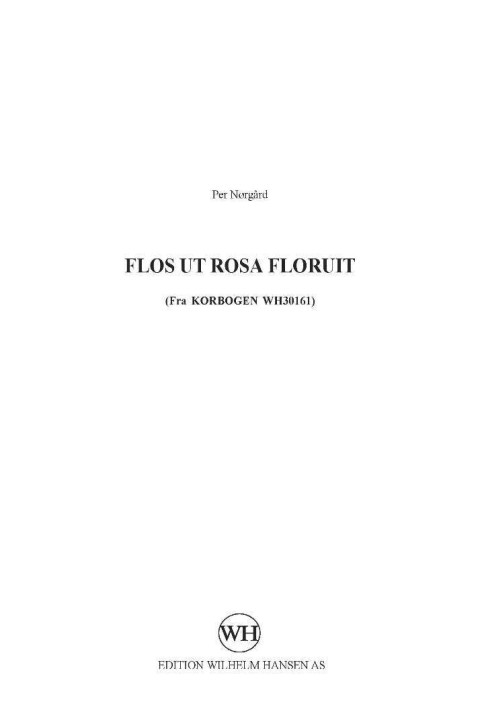 Omslag: Flos ut rosa floruit