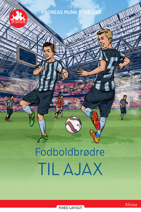 Omslag: Fodboldbrødre - Til Ajax, Rød Læseklub