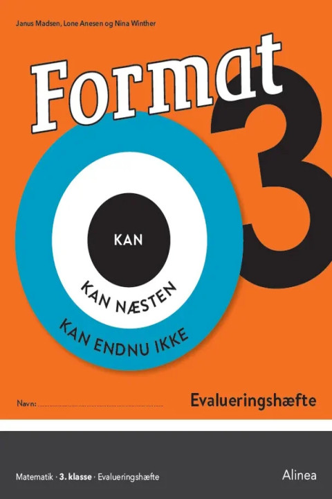 Omslag: Format 3, Evalueringshæfte