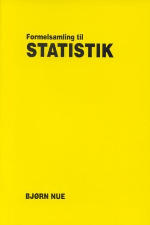 Omslag: Formelsamling til Statistik