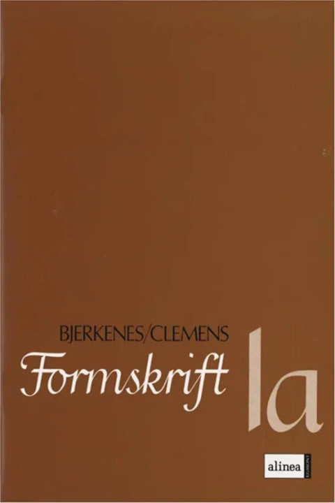 Omslag: Formskrift 1A