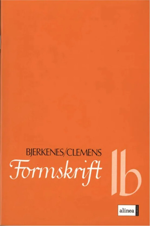 Omslag: Formskrift 1B
