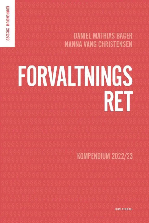 Omslag: Forvaltningsret - Kompendium 2022 2023
