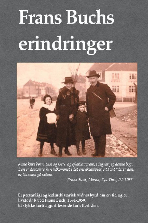 Omslag: Frans Buchs erindringer